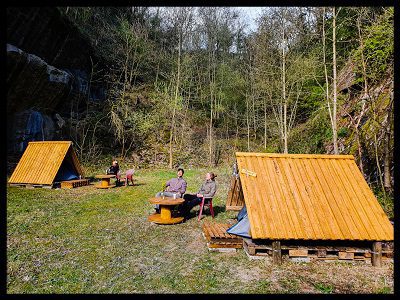 Featured image for “Bamping-overnachting in onze steengroeve”