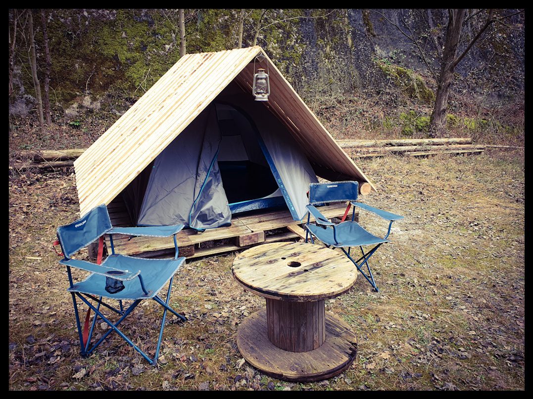 Bamping-overnachting in onze steengroeve - Afbeelding 2